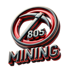 805 crypto mining logo.